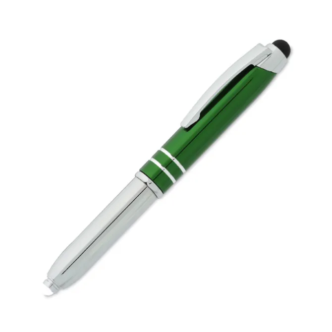 Mercury Stylus Metal Pen with Flashlight - Laser Engraved