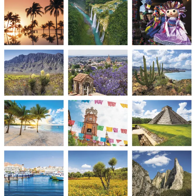 Mexico Calendar - Stapled