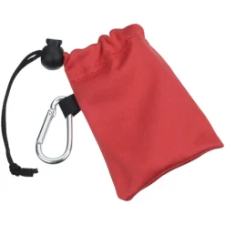Microfiber Pouch with Colorful Earbuds