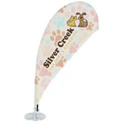 Micro Teardrop Tabletop Sail Sign - One Sided
