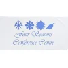 Midsize Velour Beach Towel - White