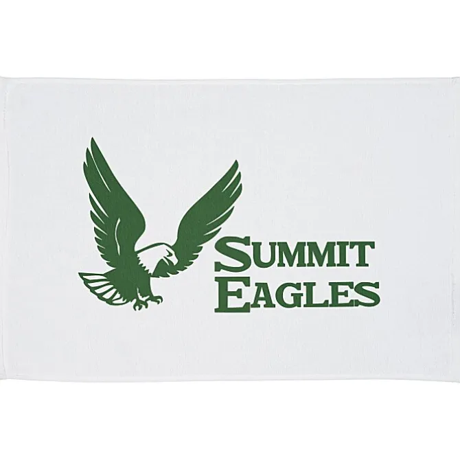 Midweight Velour Sport Rally Towel - White
