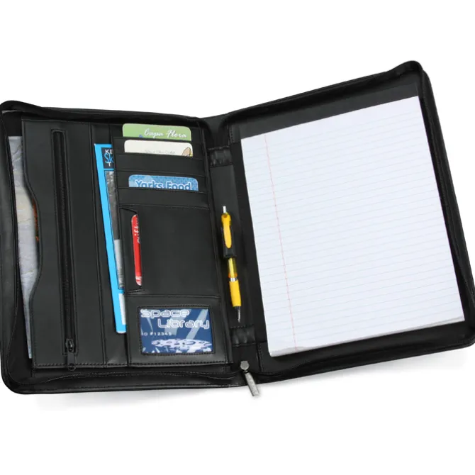 Millennium Leather Zippered Portfolio