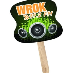 Mini Hand Fan - Hourglass - Full Color