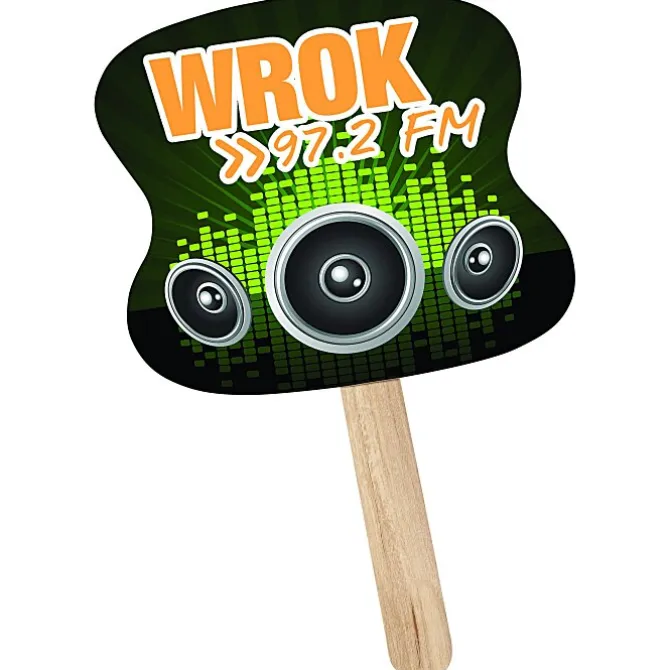 Mini Hand Fan - Hourglass - Full Color