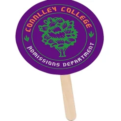 Mini Hand Fan - Round - Full Color