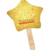Mini Hand Fan - Star - Full Color - 24 hr