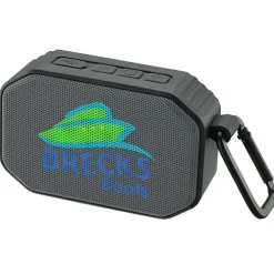Mini Magnetic Outdoor Speaker with Carabiner - Full Color