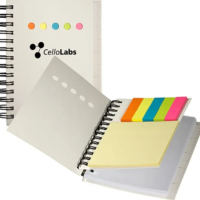 Mini Memo Book with Flags and Ruler - 24 hr