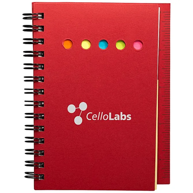 Mini Memo Book with Flags and Ruler - 24 hr
