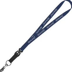 Mix and Match Econ Polyester Lanyard - 3/4 inch - 38 inches - Metal Bulldog Clip
