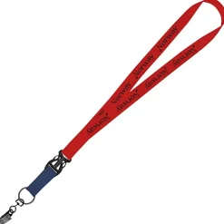 Mix and Match Econ Polyester Lanyard - 3/4 inch - 38 inches - Metal Bulldog Clip