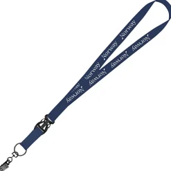 Mix and Match Econ Polyester Lanyard - 3/4 inch - 38 inches - Metal Bulldog Clip