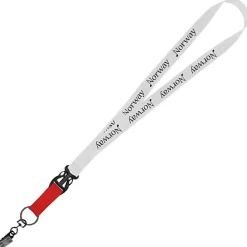 Mix and Match Econ Polyester Lanyard - 3/4 inch - 38 inches - Metal Bulldog Clip