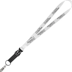 Mix and Match Econ Polyester Lanyard - 3/4 inch - 38 inches - Snap with Metal Bulldog Clip