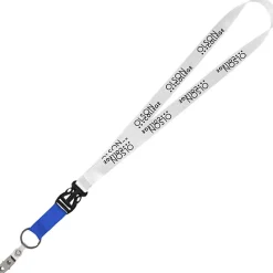 Mix and Match Econ Polyester Lanyard - 3/4 inch - 38 inches - Snap with Metal Bulldog Clip