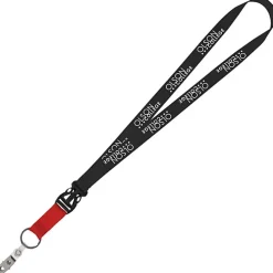 Mix and Match Econ Polyester Lanyard - 3/4 inch - 38 inches - Snap with Metal Bulldog Clip