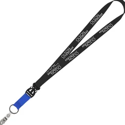Mix and Match Econ Polyester Lanyard - 3/4 inch - 38 inches - Snap with Metal Bulldog Clip