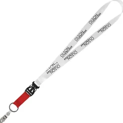 Mix and Match Econ Polyester Lanyard - 3/4 inch - 38 inches - Snap with Metal Bulldog Clip