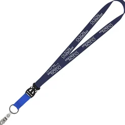 Mix and Match Econ Polyester Lanyard - 3/4 inch - 38 inches - Snap with Metal Bulldog Clip