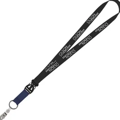 Mix and Match Econ Polyester Lanyard - 3/4 inch - 38 inches - Snap with Metal Bulldog Clip