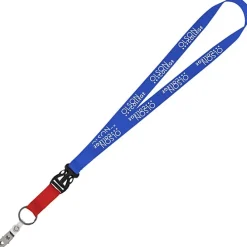 Mix and Match Econ Polyester Lanyard - 3/4 inch - 38 inches - Snap with Metal Bulldog Clip