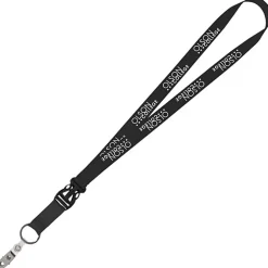 Mix and Match Econ Polyester Lanyard - 3/4 inch - 38 inches - Snap with Metal Bulldog Clip
