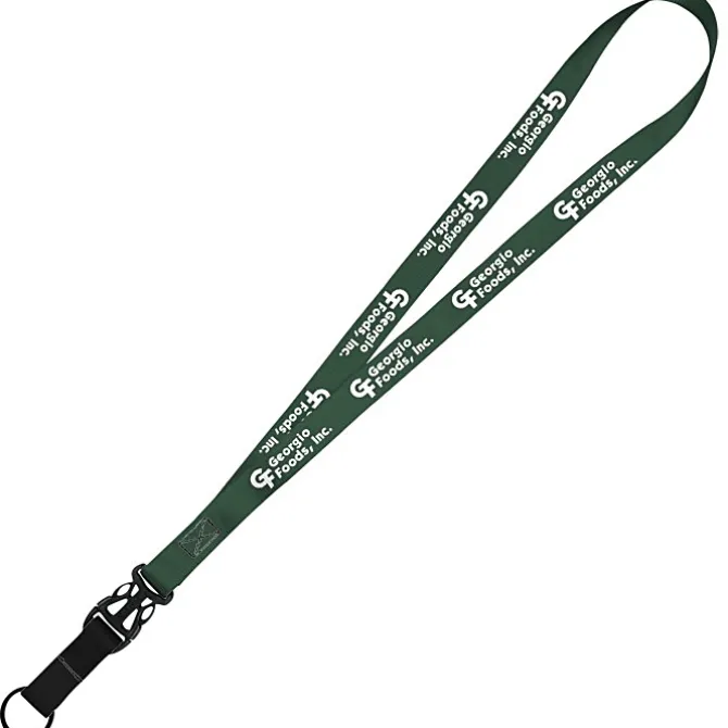 Mix and Match Smooth Nylon Lanyard - 3/4 inch - 38 inches - Metal Split Ring