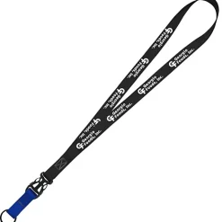 Mix and Match Smooth Nylon Lanyard - 3/4 inch - 38 inches - Metal Split Ring
