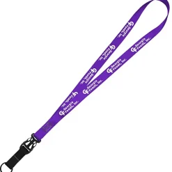 Mix and Match Smooth Nylon Lanyard - 3/4 inch - 38 inches - Metal Split Ring