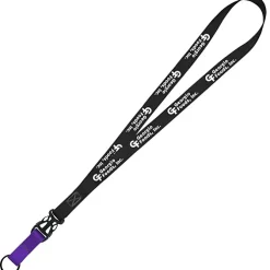 Mix and Match Smooth Nylon Lanyard - 3/4 inch - 38 inches - Metal Split Ring