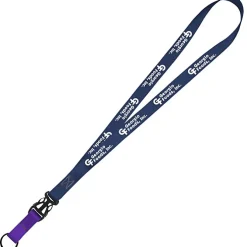 Mix and Match Smooth Nylon Lanyard - 3/4 inch - 38 inches - Metal Split Ring