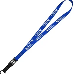 Mix and Match Smooth Nylon Lanyard - 3/4 inch - 38 inches - Metal Split Ring