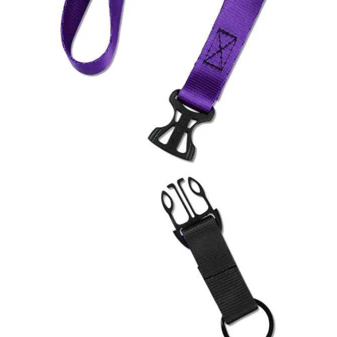 Mix and Match Smooth Nylon Lanyard - 3/4 inch - 38 inches - Metal Split Ring