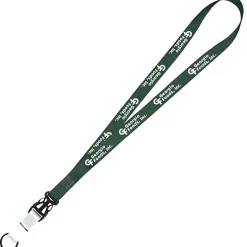 Mix and Match Smooth Nylon Lanyard - 3/4 inch - 38 inches - Metal Split Ring