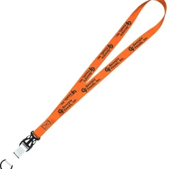 Mix and Match Smooth Nylon Lanyard - 3/4 inch - 38 inches - Metal Split Ring