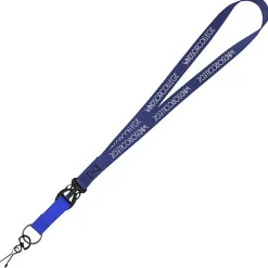 Mix and Match Smooth Nylon Lanyard - 3/4 inch - 38 inches - Metal Swivel Snap Hook