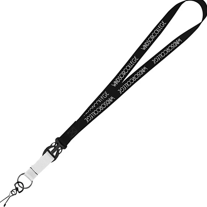 Mix and Match Smooth Nylon Lanyard - 3/4 inch - 38 inches - Metal Swivel Snap Hook