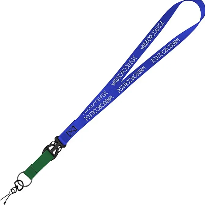 Mix and Match Smooth Nylon Lanyard - 3/4 inch - 38 inches - Metal Swivel Snap Hook
