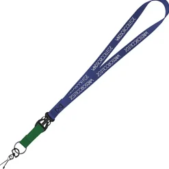 Mix and Match Smooth Nylon Lanyard - 3/4 inch - 38 inches - Metal Swivel Snap Hook
