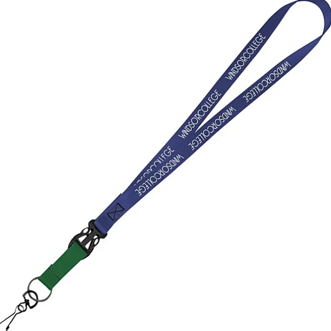 Mix and Match Smooth Nylon Lanyard - 3/4 inch - 38 inches - Metal Swivel Snap Hook