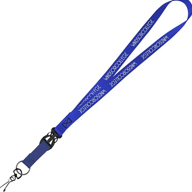 Mix and Match Smooth Nylon Lanyard - 3/4 inch - 38 inches - Metal Swivel Snap Hook