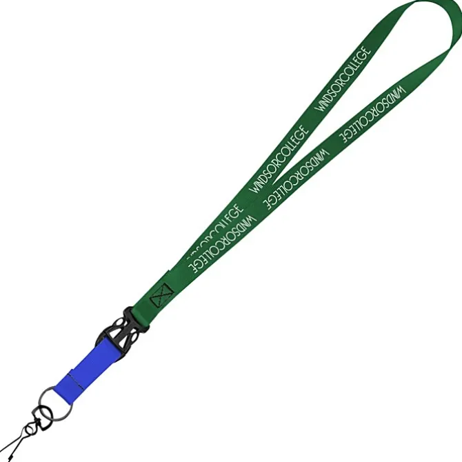 Mix and Match Smooth Nylon Lanyard - 3/4 inch - 38 inches - Metal Swivel Snap Hook