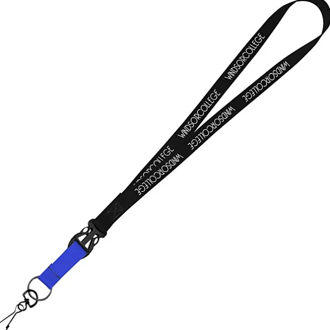 Mix and Match Smooth Nylon Lanyard - 3/4 inch - 38 inches - Metal Swivel Snap Hook