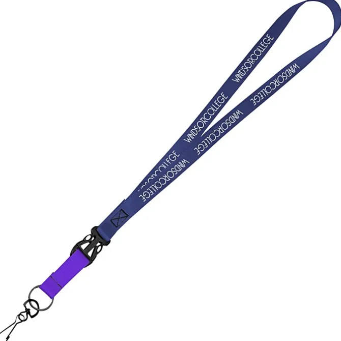 Mix and Match Smooth Nylon Lanyard - 3/4 inch - 38 inches - Metal Swivel Snap Hook