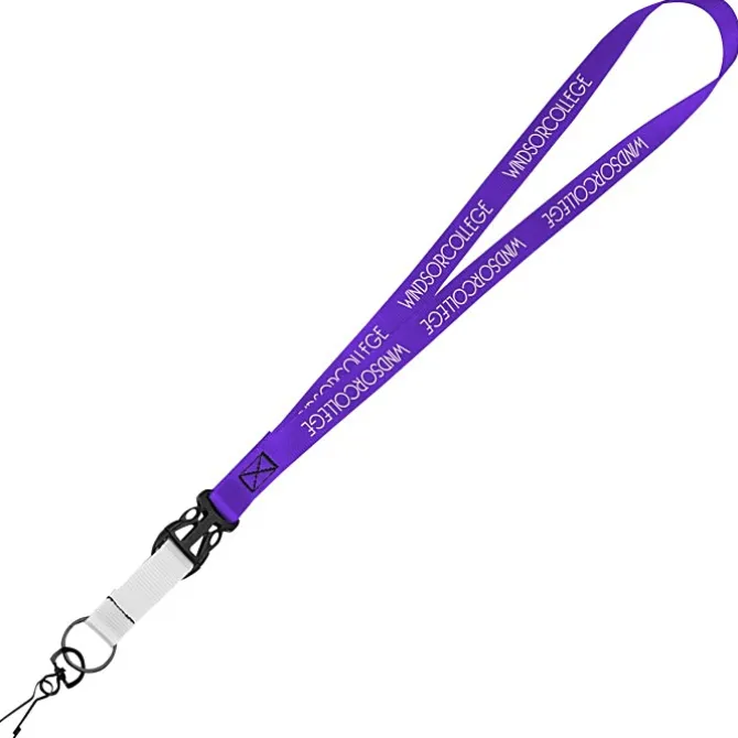 Mix and Match Smooth Nylon Lanyard - 3/4 inch - 38 inches - Metal Swivel Snap Hook