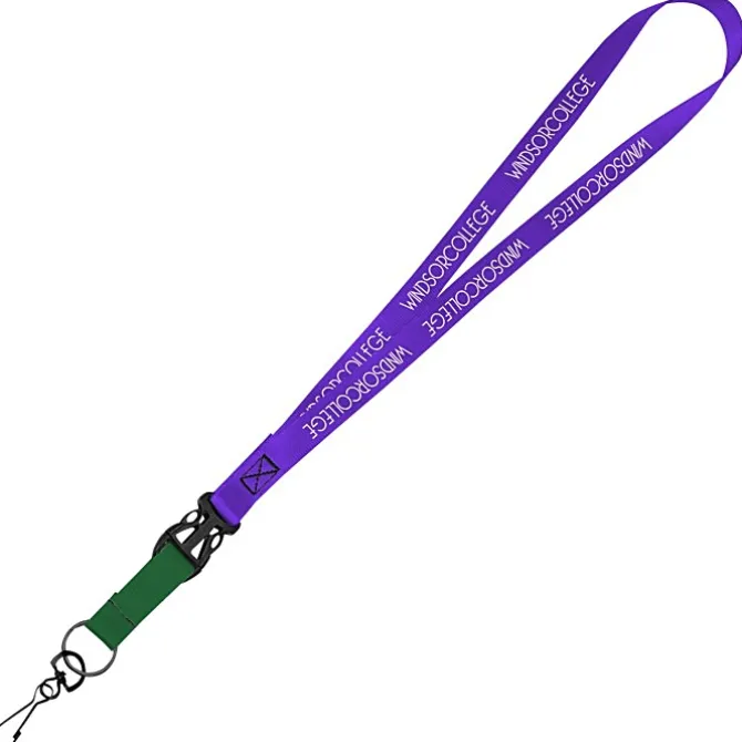 Mix and Match Smooth Nylon Lanyard - 3/4 inch - 38 inches - Metal Swivel Snap Hook