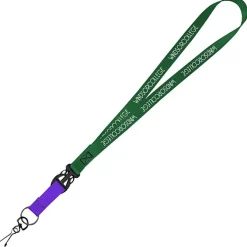 Mix and Match Smooth Nylon Lanyard - 3/4 inch - 38 inches - Metal Swivel Snap Hook