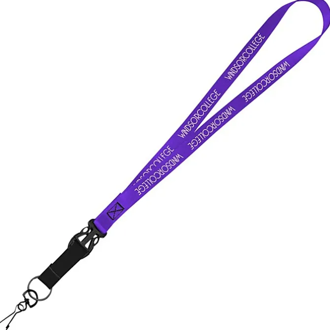 Mix and Match Smooth Nylon Lanyard - 3/4 inch - 38 inches - Metal Swivel Snap Hook