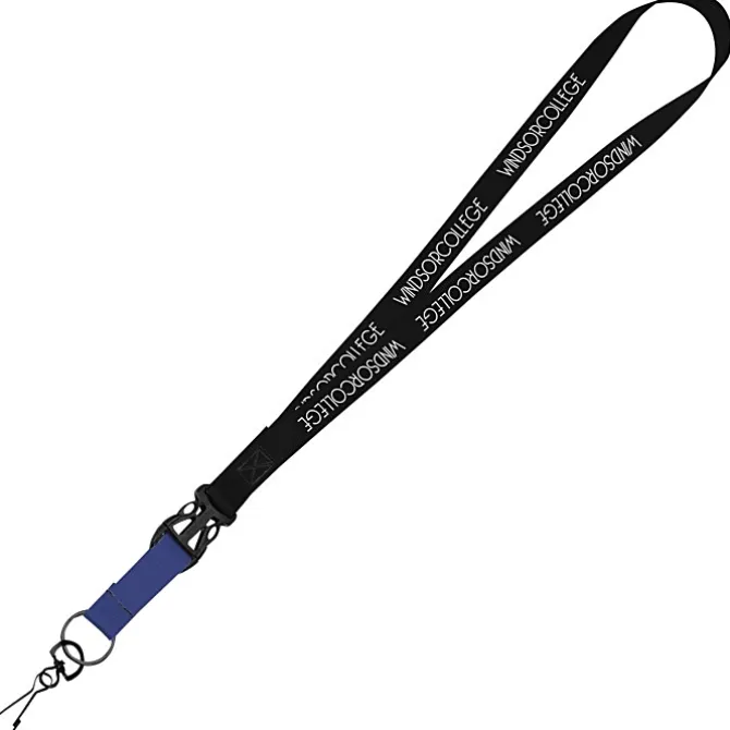 Mix and Match Smooth Nylon Lanyard - 3/4 inch - 38 inches - Metal Swivel Snap Hook
